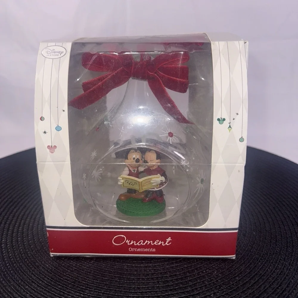 Disney Sketchbook 2014 Mickey Minnie Caroling Christmas Ornament In Box